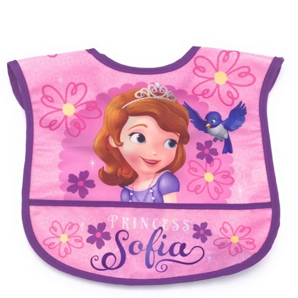 Disney Princess Water Resistance Bib 4 Piece Set NEW